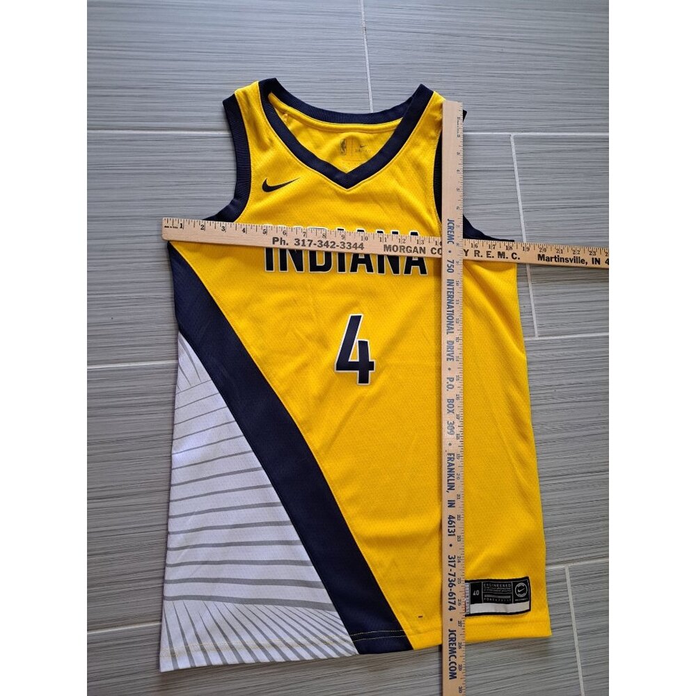 Victor Oladipo Indiana Pacers #4 Nike Swingman Jersey Yellow NBA Men's Small - Picture 8 of 10